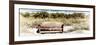 Wooden Bench overlooking a Florida wild Beach-Philippe Hugonnard-Framed Photographic Print