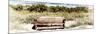 Wooden Bench overlooking a Florida wild Beach-Philippe Hugonnard-Mounted Photographic Print