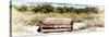 Wooden Bench overlooking a Florida wild Beach-Philippe Hugonnard-Stretched Canvas