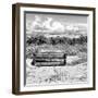 Wooden Bench overlooking a Florida wild Beach-Philippe Hugonnard-Framed Photographic Print