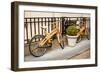 Wooden Bicycles in Amsterdam-Erin Berzel-Framed Photographic Print