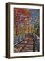 Wooden boardwalk in the autumn-Lisa Engelbrecht-Framed Photographic Print