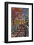 Wooden boardwalk in the autumn-Lisa Engelbrecht-Framed Photographic Print