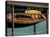 Wooden Boat Hanging at The Center for Wooden Boats, Seattle, Washington, USA-William Sutton-Stretched Canvas
