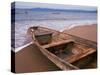 Wooden Boat Looking Out on Banderas Bay, The Colonial Heartland, Puerto Vallarta, Mexico-Tom Haseltine-Stretched Canvas