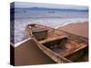 Wooden Boat Looking Out on Banderas Bay, The Colonial Heartland, Puerto Vallarta, Mexico-Tom Haseltine-Stretched Canvas