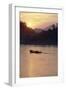 Wooden Boat on Mekong River at Sunset-Paul Souders-Framed Photographic Print