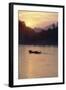 Wooden Boat on Mekong River at Sunset-Paul Souders-Framed Photographic Print