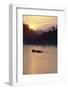 Wooden Boat on Mekong River at Sunset-Paul Souders-Framed Photographic Print
