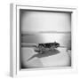 Wooden Boat on Roof Garden, Firostephani, Santorini, Cyclades, Greek Islands, Greece-Lee Frost-Framed Photographic Print