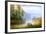 Wooden Boat On The Bank Of Lake On A Decline-balaikin2009-Framed Art Print