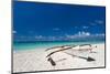 Wooden Boat on Tropical Beach-pashapixel-Mounted Photographic Print