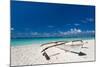 Wooden Boat on Tropical Beach-pashapixel-Mounted Photographic Print