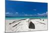 Wooden Boat on Tropical Beach-pashapixel-Mounted Photographic Print