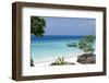Wooden Boat on Turquoise Water in Zanzibar, Tanzania, Africa-ppart-Framed Photographic Print