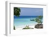 Wooden Boat on Turquoise Water in Zanzibar, Tanzania, Africa-ppart-Framed Photographic Print