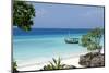 Wooden Boat on Turquoise Water in Zanzibar, Tanzania, Africa-ppart-Mounted Photographic Print