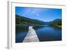 Wooden Boat Pier on Lago Tinquilco in the Huerquehue, Southern Chile-Michael Runkel-Framed Photographic Print