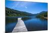 Wooden Boat Pier on Lago Tinquilco in the Huerquehue, Southern Chile-Michael Runkel-Mounted Photographic Print