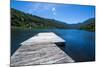 Wooden Boat Pier on Lago Tinquilco in the Huerquehue, Southern Chile-Michael Runkel-Mounted Photographic Print