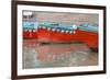 Wooden Boats in Ganges River, Varanasi, India-Ali Kabas-Framed Photographic Print