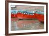 Wooden Boats in Ganges River, Varanasi, India-Ali Kabas-Framed Photographic Print