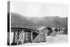 Wooden Bridge at Iwakuni, Japan, 1904-null-Stretched Canvas