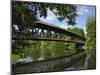 Wooden Bridge at Wolfrathausen, Near Munich, Bavaria, Germany, Europe-Gary Cook-Mounted Photographic Print