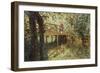 Wooden Bridge in Combs-La-Ville-Telemaco Signorini-Framed Giclee Print