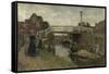 Wooden Bridge in Rijswijk and Loosduinen-Jacob Maris-Framed Stretched Canvas