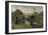 Wooden Bridge in Rijswijk and Loosduinen-Jacob Maris-Framed Art Print