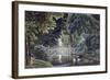 Wooden Bridge on the River Near the Statue of Diane, Views of Malmaison, Engraved Garneray-Auguste Garneray-Framed Giclee Print