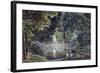 Wooden Bridge on the River Near the Statue of Diane, Views of Malmaison, Engraved Garneray-Auguste Garneray-Framed Giclee Print