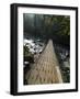 Wooden Bridge over River, Ranong, Thailand, Southeast Asia-Porteous Rod-Framed Photographic Print