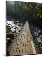 Wooden Bridge over River, Ranong, Thailand, Southeast Asia-Porteous Rod-Mounted Photographic Print