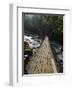 Wooden Bridge over River, Ranong, Thailand, Southeast Asia-Porteous Rod-Framed Premium Photographic Print