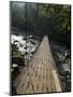 Wooden Bridge over River, Ranong, Thailand, Southeast Asia-Porteous Rod-Mounted Premium Photographic Print