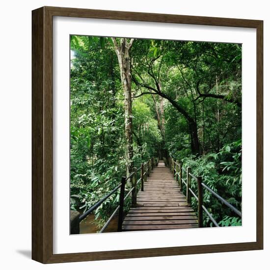 Wooden Bridge Thailand-null-Framed Photographic Print