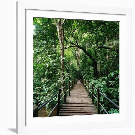 Wooden Bridge Thailand-null-Framed Photographic Print