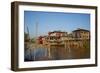 Wooden Bridge, Ywama Village, Inle Lake, Shan State, Myanmar (Burma), Asia-Tuul-Framed Photographic Print