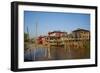 Wooden Bridge, Ywama Village, Inle Lake, Shan State, Myanmar (Burma), Asia-Tuul-Framed Photographic Print