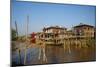 Wooden Bridge, Ywama Village, Inle Lake, Shan State, Myanmar (Burma), Asia-Tuul-Mounted Photographic Print