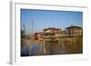 Wooden Bridge, Ywama Village, Inle Lake, Shan State, Myanmar (Burma), Asia-Tuul-Framed Photographic Print