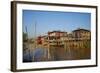 Wooden Bridge, Ywama Village, Inle Lake, Shan State, Myanmar (Burma), Asia-Tuul-Framed Photographic Print