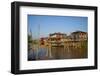 Wooden Bridge, Ywama Village, Inle Lake, Shan State, Myanmar (Burma), Asia-Tuul-Framed Photographic Print