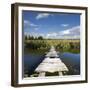 Wooden Bridge-pavel klimenko-Framed Art Print