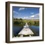 Wooden Bridge-pavel klimenko-Framed Art Print