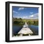 Wooden Bridge-pavel klimenko-Framed Art Print