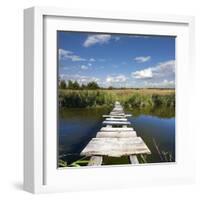 Wooden Bridge-pavel klimenko-Framed Art Print