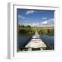 Wooden Bridge-pavel klimenko-Framed Art Print